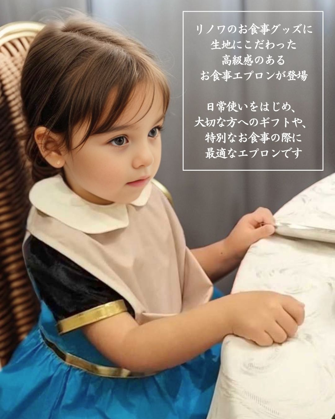 お食事エプロン(ショートビブ)