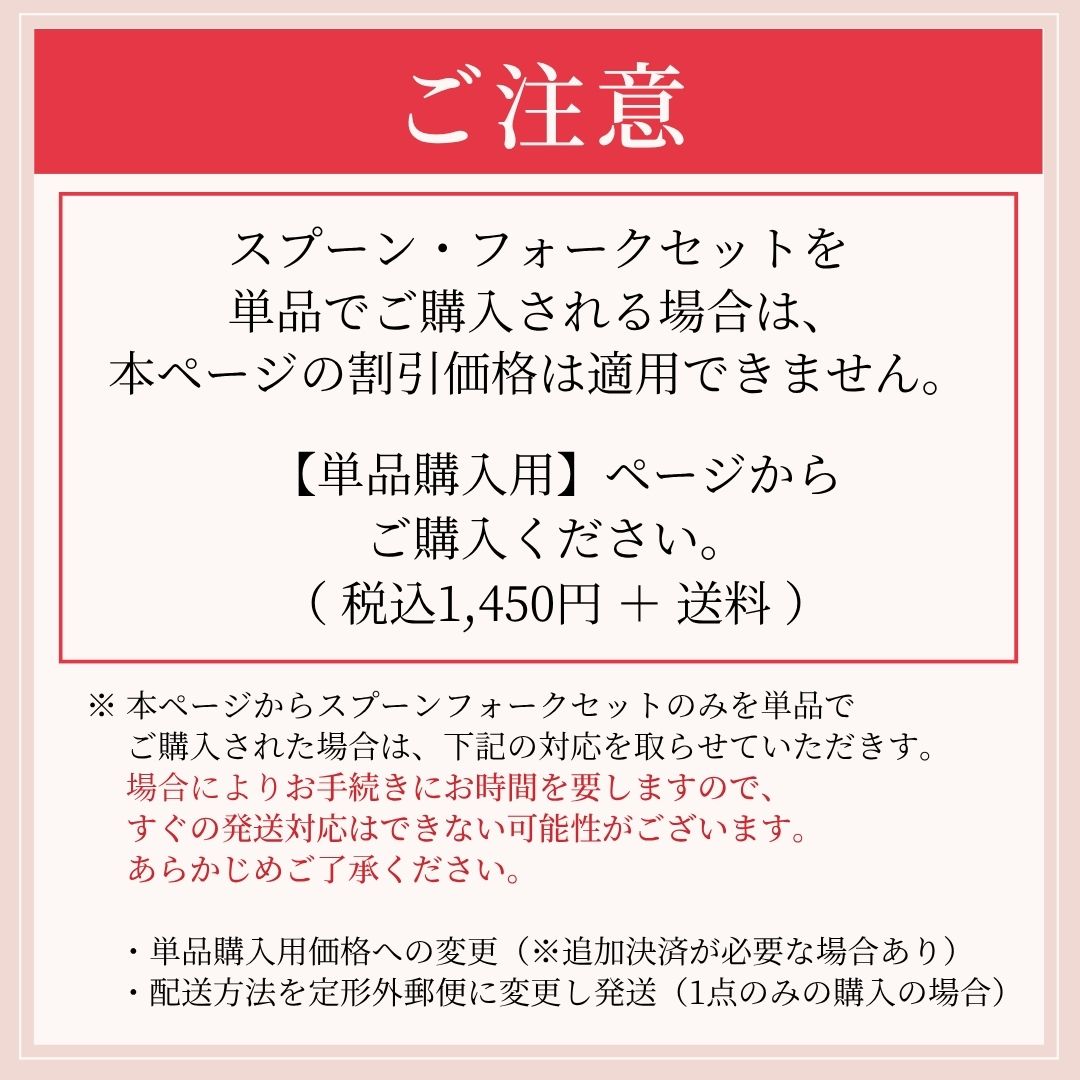 【同時購入用】はじめてのスプーン・フォークセット (専用ケース付き)