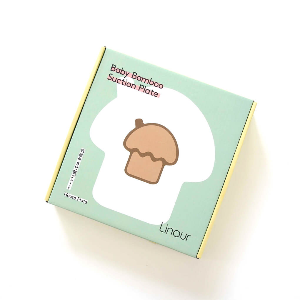 吸盤付き竹製プレート House パッケージ 箱