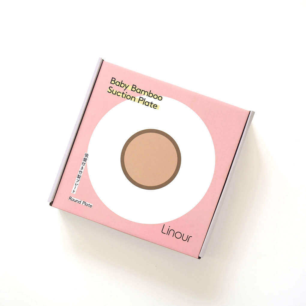 吸盤付き竹製プレート Round(丸型) パッケージ 箱