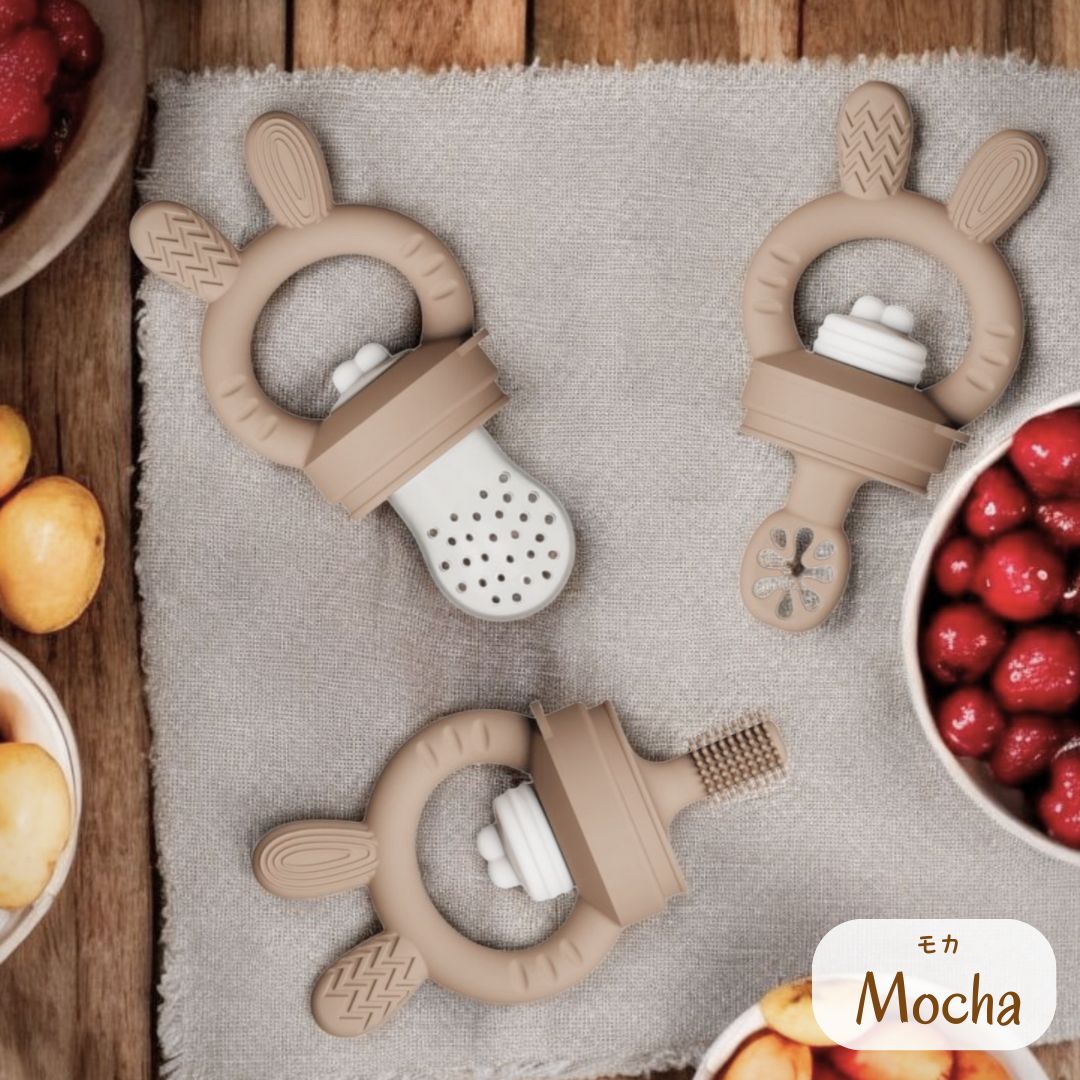 はじめての3wayフィーダー・スプーン・ハミガキ