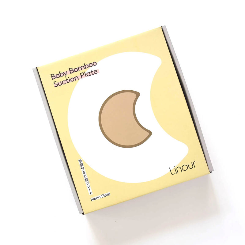 吸盤付き竹製プレート Moon(月型) パッケージ 箱