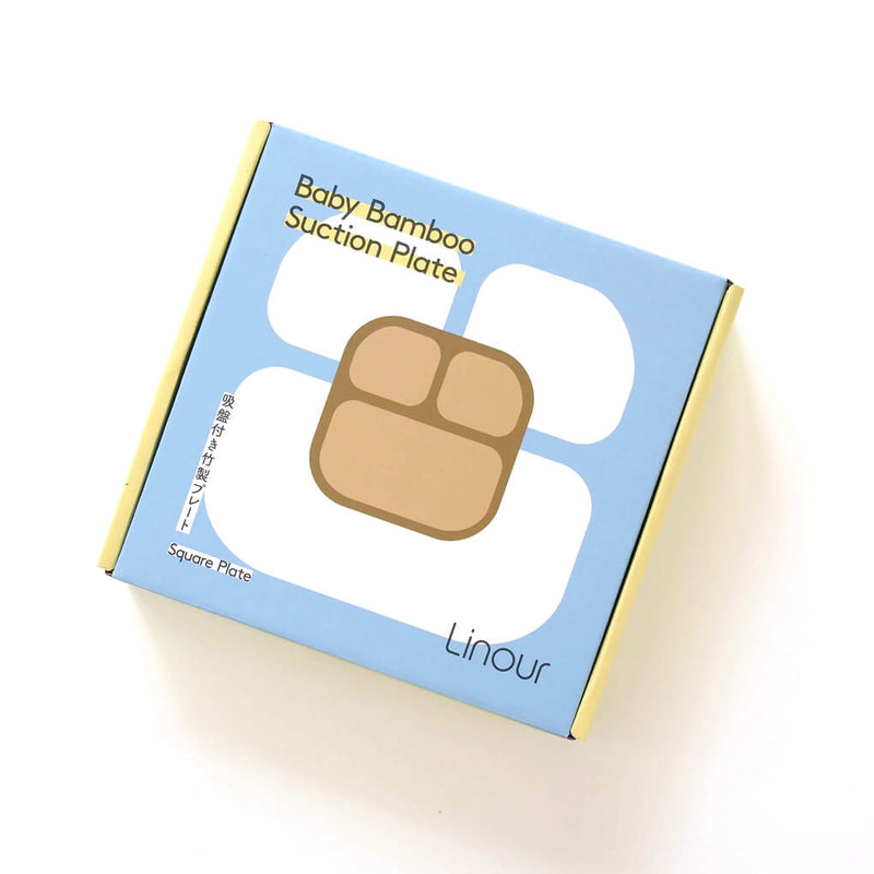 吸盤付き竹製プレート Square パッケージ 箱